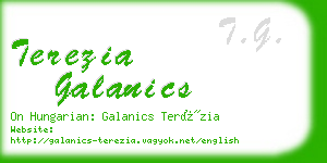 terezia galanics business card